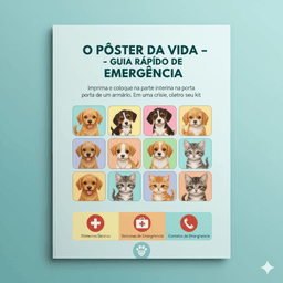 Pôster da Vida - Primeiros Socorros para Pets
